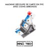 MACHINE DÉCOUPE DE CARTE EN PVC AVEC COINS ARRONDIS