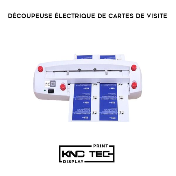 DÉCOUPEUSE ÉLECTRIQUE DE CARTES DE VISITE