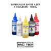 SUPERCOLOR ENCRE A DTF 5 COULEURS - 100ML