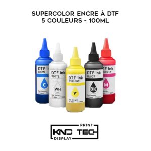 SUPERCOLOR ENCRE A DTF 5 COULEURS - 100ML