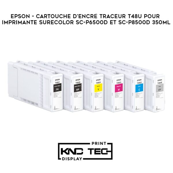 EPSON CARTOUCHE D'ENCRE TRACEUR T48U POUR IMPRIMANTE SURECOLOR SC-P6500D ET SC-P8500D 350ML