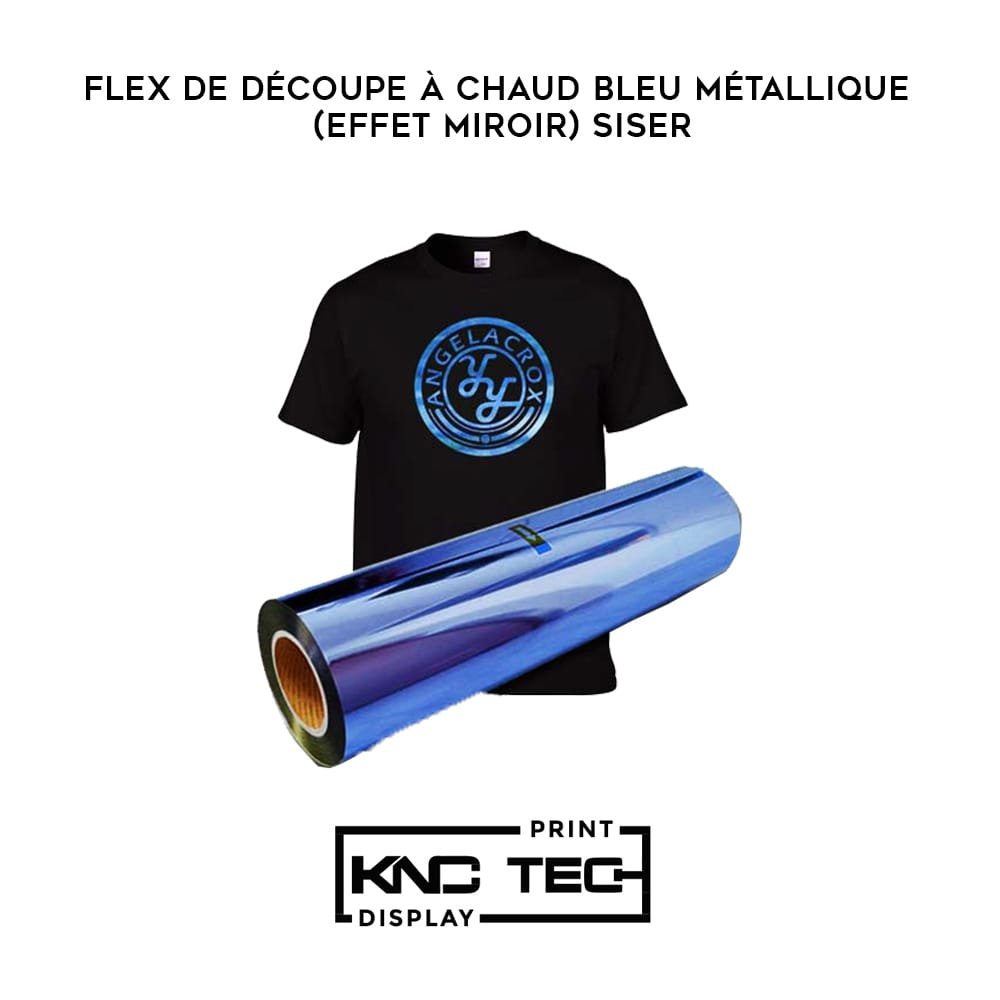 FLEX DE DÉCOUPE À CHAUD BLEU MÉTALLIQUE (EFFET MIROIR) SISER