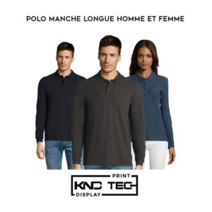 POLO MANCHE LONGUE HOMME ET FEMME