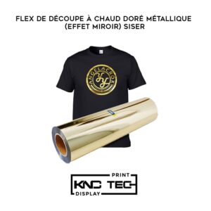 FLEX DE DÉCOUPE À CHAUD DORÉ MÉTALLIQUE (EFFET MIROIR) SISER