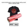FLEX DE DÉCOUPE À CHAUD ROUGE MÉTALLIQUE (EFFET MIROIR) SISER