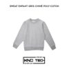 SWEAT ENFANT GRIS CHINÉ POLY-COTON