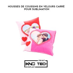 HOUSSES DE COUSSINS EN VELOURS CARRÉ POUR SUBLIMATION