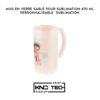MUG EN VERRE SABLÉ POUR SUBLIMATION 470 ML PERSONNALISABLE SUBLIMATION