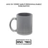 MUG EN VERRE SABLÉ PERSONNALISABLE EN SUBLIMATION