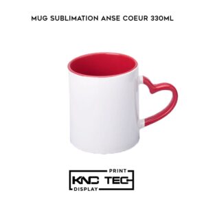 MUG SUBLIMATION ANSE COEUR 330ML