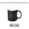 MUG MAGIQUE NOIR POUR SUBLIMATION ANSE NORMAL