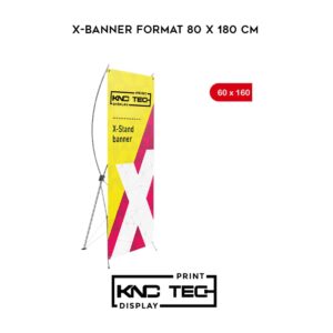 X-BANNER FORMAT 80 X 180 CM