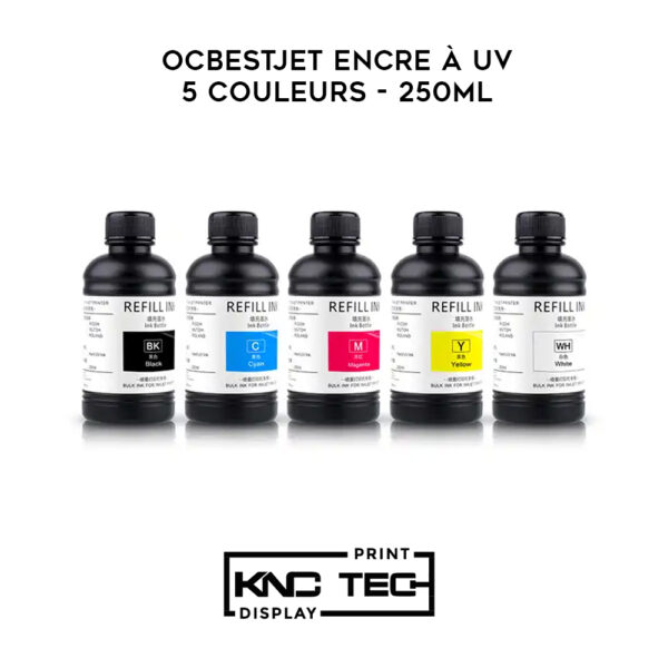 Ocbestjet encre à uv 5 COULEURS - 250ML