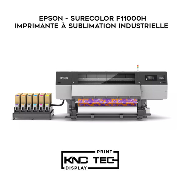 Epson SureColor SC-F11000H imprimante industrielle à sublimation de 76 pouces (195 cm) avec rouleau Jumbo en option